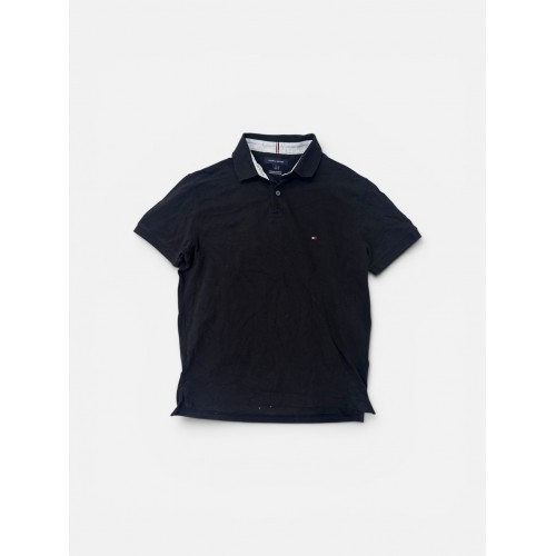 Tommy Hilfiger Μαύρη Polo Μπλούζα